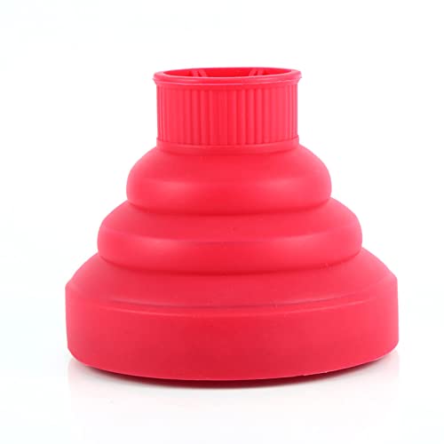 Hair Dryer Diffuser Attachment, Collapsible Silicone Hair Dryer Diffuser, Hair Color Care Folding Hairdryer Diffuser for Most Hair Dryer Blowers Makeup Styling