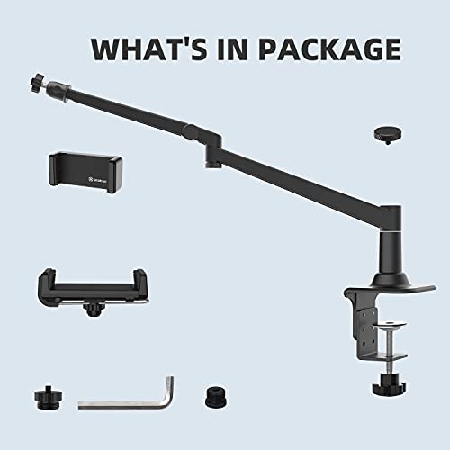 Smatree Mic Arm Desk Mount For Shure SM7B/SM58/MV7/AT2020 Mic, Shure SM7B Mic