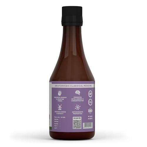 BabyOrgano Shankhpushpi & Brahmi Brain Booster Syrup for Kids (5-15 Years) – Ayurvedic Tonic to Improve Memory, Focus, Concentration & Enhance Cognitive Function – FDCA Approved – 200ml