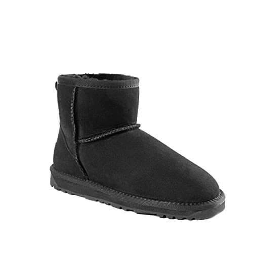 Ozwear Ugg Women's Classic Mini Ugg Boot, Black, US 8