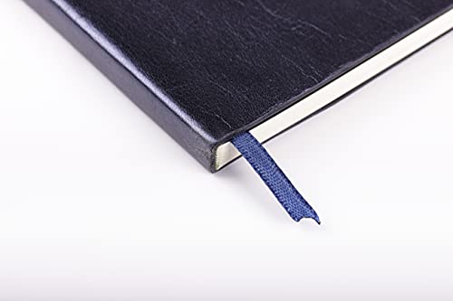 Clairefontaine - Ref 400091C - Cuiris' Leather Softcover Notebook (144 Pages) - A6 (105 x 148mm) in Size, Plain Rulings, Genuine Leather, Elastic Closure - Oil - Image 3