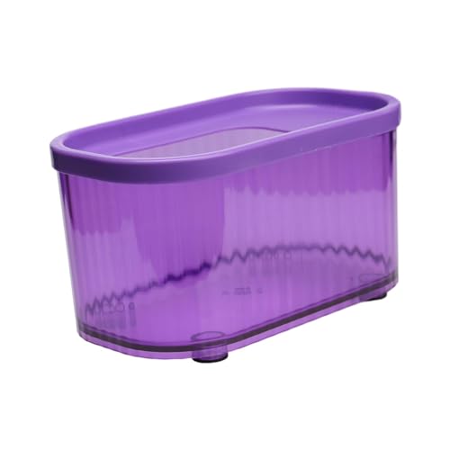 Sdlnklm ハムスター バスルーム 透明 サンドボックス トイレ ペット バス コンテナ ケージ 取り外し可能 滑り止め 掃除簡単 小動物用に適用, バイオレット