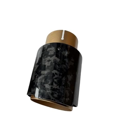Embout d'échappement carbone forgé brillant 67mm résistant à la chaleur