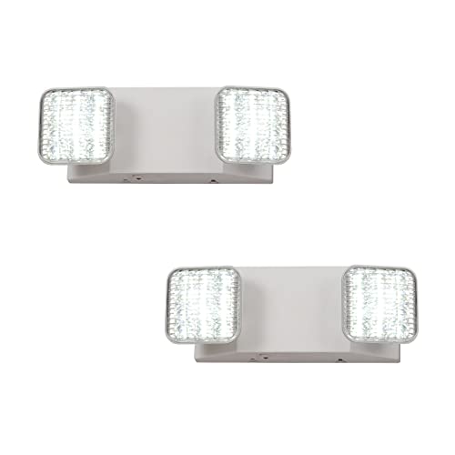 Lampe de secours LED TANLUX lot de 2 avec batterie et télécommande