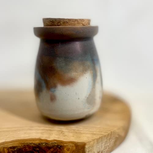 Stylish Terrazzo Jar with Cork Lid in Boogie Color - Perfect for Spices, Vases, and Unique Gifts - Image 3