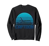 Photo Gallery captoon pontone capitano pontooning canottaggio vintage divertente felpa Photo Gallery captoon pontone capitano pontooning canottaggio vintage divertente felpa