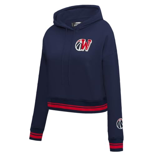 Sudadera corta con capucha para mujer Pro Standard NBA Mash Up de algodón 3
