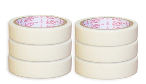 ISAN® Masking Tape 24mm (1" Approx) Width X 20m Length (6 Pcs Set) General Purpose Writable paper tape for Art, Craft, Painting etc. (B07BXP3R3N) Amazon Price History, Amazon Price Tracker