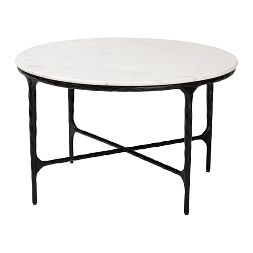 Baxton Studio Akanji Marble Coffee Table - Modern...