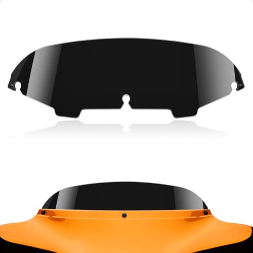Image of PBYMT 5 inch Windshield Windscreen Compatible for 96-13 Harley Davidson Touring Street Glide Electra Glide FLHT FLHTCU Ultra Classic Glide FLHX FLHTK Tri Glide 1996-2013, Black