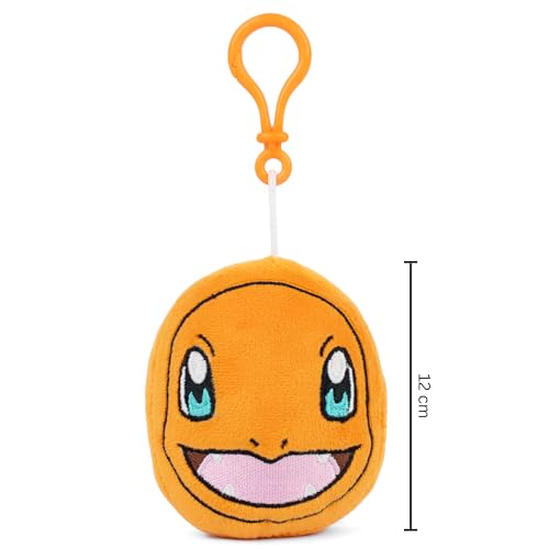 Image of Mirada Pokemon Charmander Bagclip Soft Plush Toy - 12cm | Official Licensed Stuffed Keychain for Kids & Fans | Cute & Lightweight | Ideal Gift for Birthday /Christmas /Diwali