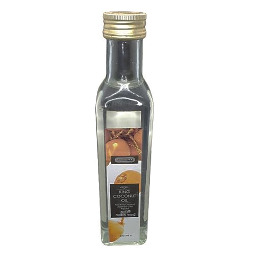 Aceite de coco King Siddhalepa 250 ml alivia la piel seca y repara el cabello
