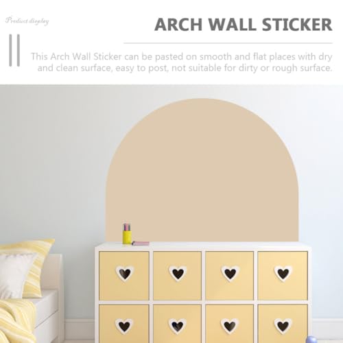 Adhesivo de pared de arco beige autoadhesivo de PVC para decoración de escuelas 5
