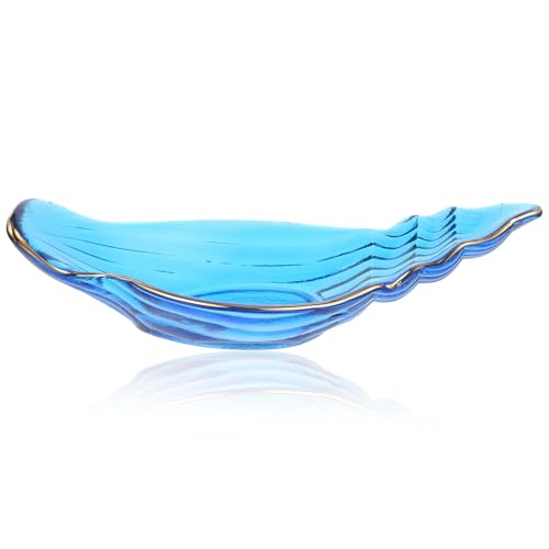 Assiette en verre de conque bleue alimentaire pour simplifier vos buffets - 2