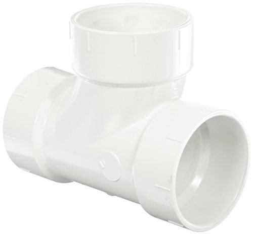 Spears P400 Series PVC DWV Pipe Fitting, Sanitary Tee, 3