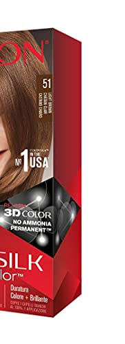 Tinte Revlon ColorSilk 51 Castaño Claro Sin Amoniaco
