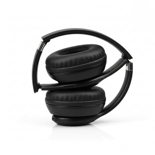 Image of Wireless Bluetooth Headphones with Deep Bass Sound, Foldable Design, Comfortable Cushioned Earpads, Built-in Mic for Music & Calls, Average Battery(1-3 Hours) Backup, Stylish Everyday Use