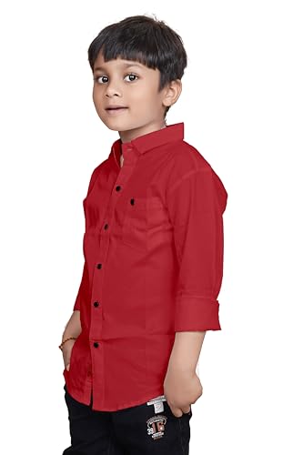 Image of Sky Pearl Boys Spread Collar Casual Full Sleeve Shirt