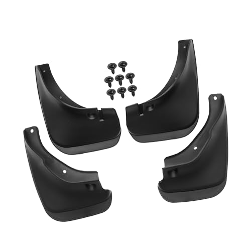Image of Front and Rear Mud Flaps Splash Guards Fit for Toyota Corolla Sedan 1993-1997 - Pack of 4 Black Item Replacement