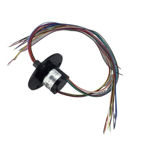 Anillo colector conductor de 22 mm con contactos de alta durabilidad y 12 vías
