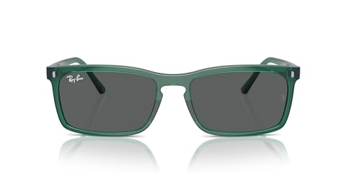 Ray-Ban RB4435 Sunglasses, Transparent Green/Dark Grey, 56 mm - image 1