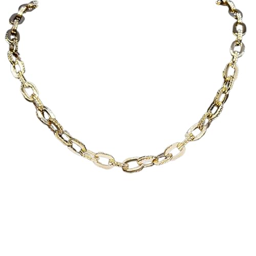 Collier homme chaîne cubaine dorée qui ne ternit pas bijoux hip hop