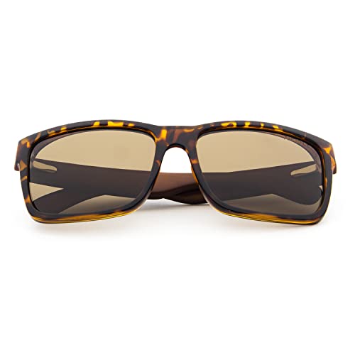 ANDOILT Wood Polarized Sunglasses for Men Women Trendy Vintage Retro Fashion Square Wooden Bamboo Frame Sun Glasses3