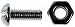 DORMAN Machine Screw with Nut