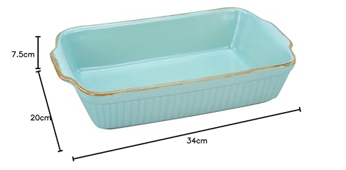 CreaTable, 23529, Serie Classic VINTAGE, 1-teiliges Geschirrset, Auflaufform aus Steinzeug, spülmaschinen- und mikrowellengeeignet, Made in Portugal