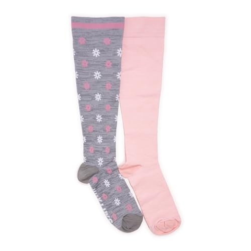 Image of MUK LUKS Women's 2 Pair Pack Nylon Compression Knee High Socks