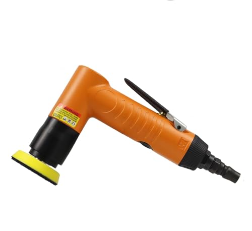 Mini lijadora angular de aire con almohadillas de 1, 2 y 3 pulgadas, lijadora de aire orbital aleatoria de 22000 rpm, pulidora neumática para trabajo de carrocería, pulido de faros, limpieza de