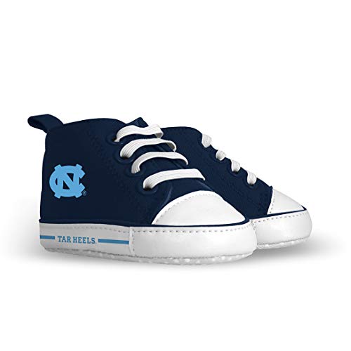 Image of Baby Fanatic Toddler Pre-Walker Hightops NCAA UNC Tar Heels - Officially Licensed Baby Shoes