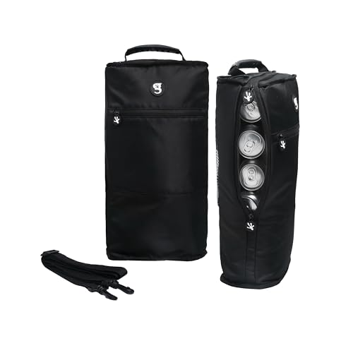 geckobrands Verticool Cooler - Insulated Portable Soft Cooler Bag with Adjustable Shoulder Strap, Holds 9 Cans or 2 Wine Bottles, Perfect for Beach, Picnics, and Outdoor Activities