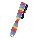FIXOSHEE Bartbürste Aus Abs Und Nylon Kompakt Rutschfest Ergonomisch Haarschneidebürste Für Friseursalons Haarreinigung Und Styling Bei Barbiere