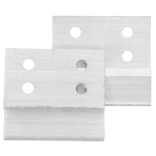 GLEAVI 2stücke Zwei Förmige Aluminium-wandhalterungen Für Robuste Bilder Und Spiegel Einfach Zu Installierende Montageclips Für Wandpaneele Und Kunstwerke Stabil Und Langlebig