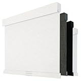 Boolegon Cordless Blackout Roller Shades for Windows, Free-Stop Linen Shades with Valance, Thermal Insulated Fabric, UV Protection Roller Blinds for Home, Office (Linen Beige, Custom Size)