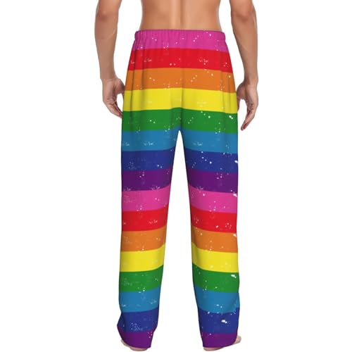 Mens Pajama Pants Casual Loose Stretch Drawstring Pj Bottoms Palazzo Wide Leg Lounge Pant With Pockets2