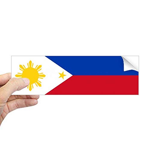 Adhesivo Ventana Bandera Filipinas Pegatina Rectangular Cristal Coche Casa