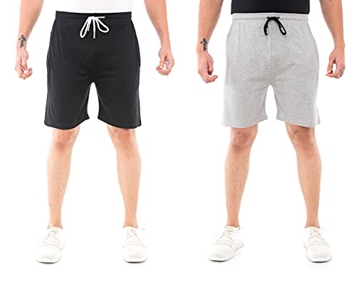 Image of Epoxy Men's Combo Shorts Pack - Sports, Gym, and Bermuda Shorts for Men - Pack of 2 - Cotton Fabric, Zipper Pocket, and Stylish Design - Summer Wear and Fitness Essentials