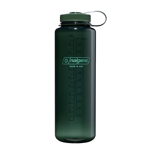 Nalgene 48 oz Wide Mouth Silo Water Bottle | BPA-Free Durable & Leak Proof Large & Lightweight for Hiking Gym & Sports Jade