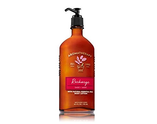 Bath & Body Works Aromatherapy Recharge Sage + Mint Body Lotion 6.5 oz
