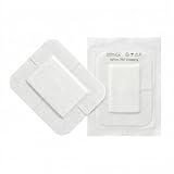 KMINA Apósitos Adhesivos de TNT (50 unidades) 6 x 7 cm, Estériles e Hipoalergénicos para Heridas...