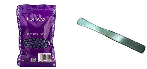 MAYU Hair Removal Bean Wax With Steel Wax Knife Beans for Face, Arm, Legs (100 g)