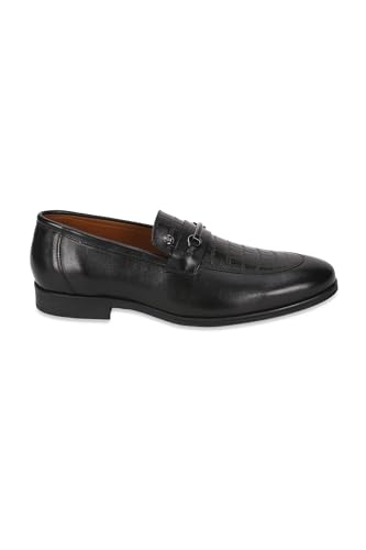 Image of Louis Philippe Men Premium Leather Breathable Lining Material Anti Slip with Heel TPR Sole Formal Slip-on Shoes