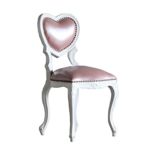ソファ専門店 モデュロール (1人掛け 幅42cm 奥行46cm 高さ85cm) ハートチェア Sサイズ 6087-S シリーズ ロココ調 ハート型の背もたれ シングルチェア アンティーク風 家具 姫系 プリンセス 大人可愛い 椅子 猫脚 彫刻 ダイニング