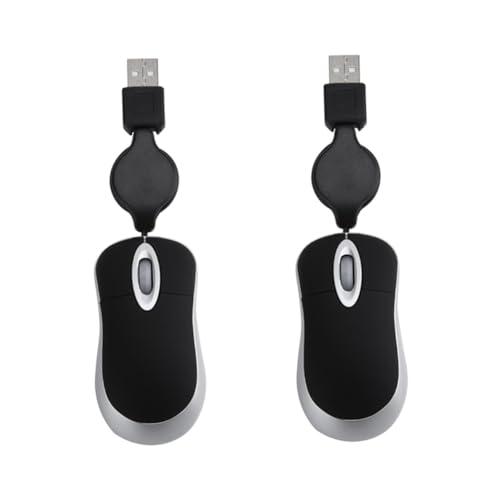 2pezzi Mini Mouse Design Portatile Per Computer e Notebook Scorrimento usb