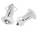 Micro Trader 2pcs Toilet Top Cover Lid Seat Fixings WC Blind Hole Fitting White Screws