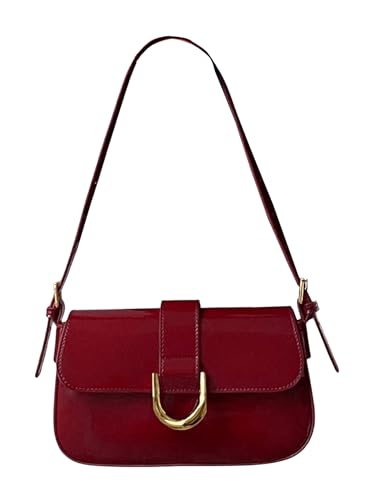 SweatyRocks Women's Vintage PU Leather Shoulder Bags Square Small Crossbody Purses