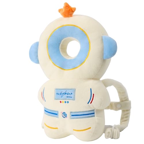Image of HGTC Baby Head Protector Backpack -Soft & Lightweight Pads - Prevents Bebes Backward Fall Astronauts Plush Stuffed
