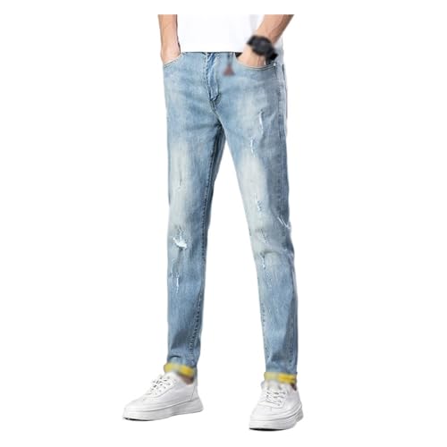 Stretch Skinny Jeans Casual Cotton Denim Slim-fit Pants Streetwear